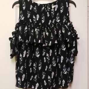 Boutique Cold Shoulder Top